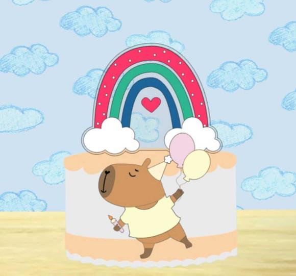 Topo de Bolo 03 Capivara