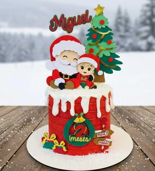 Topo Papai Noel e Menino 2025