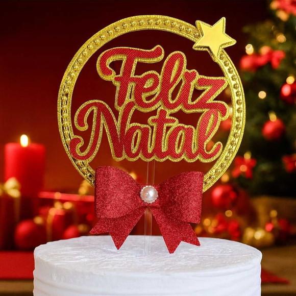 Topo 3 Feliz Natal Circular 2025