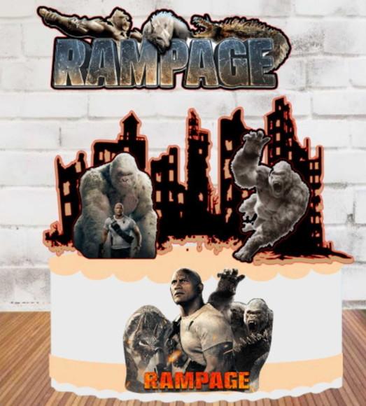Topo de Bolo Rampage o Filme