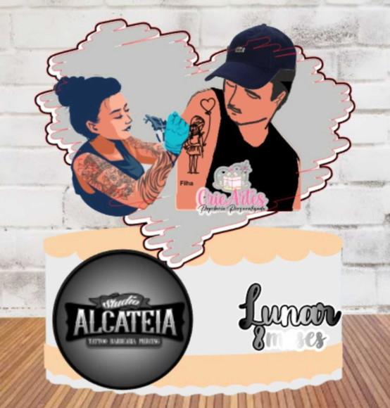 Topo de Bolo Studio de Tatuagem