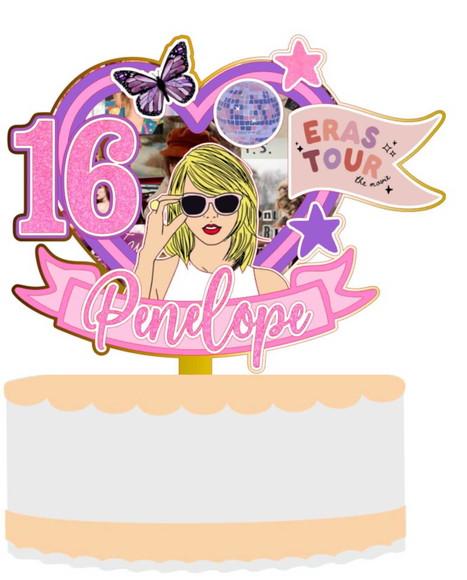 Topo de Bolo Taylor Swift 4
