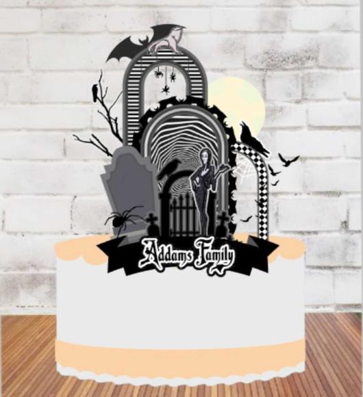 Cake Topper Family Addams
