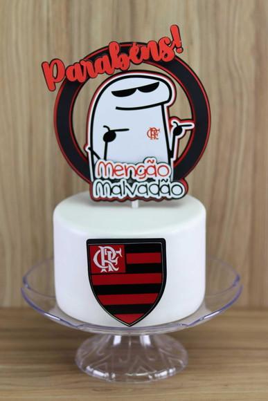 Topo de Bolo Flork Flamengo