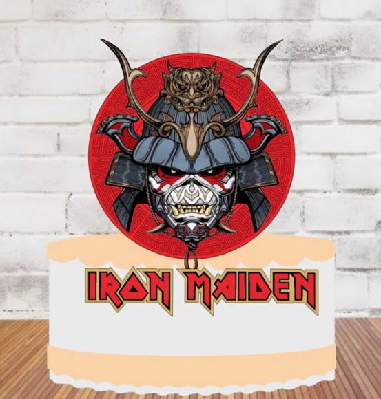 Topo de Bolo Iron Maiden