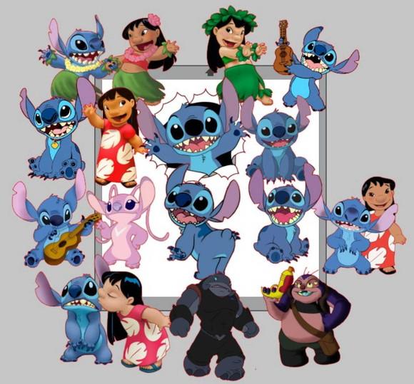 Topo Personagens Lilo e Stitch