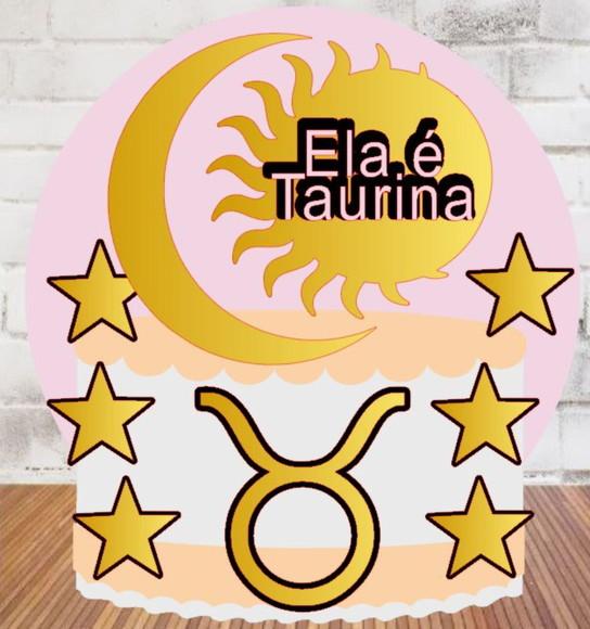 Topo de Bolo Signos Touro