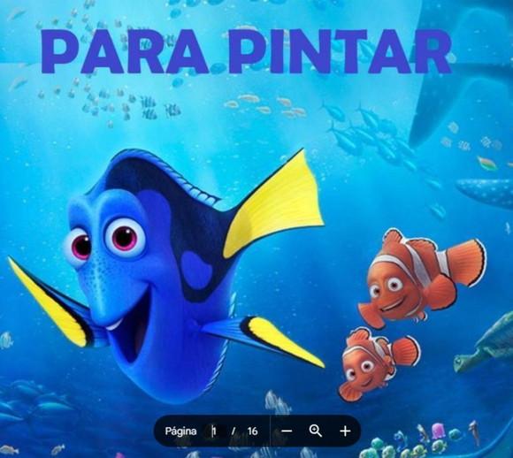 Revista de Colorir Procurando Nemo em pdf