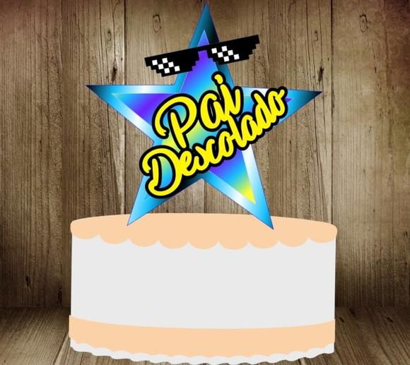 Topo de Bolo Pai Descolado