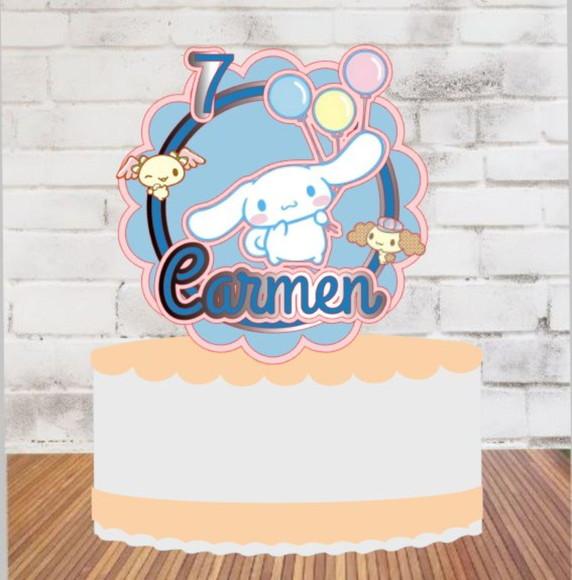Topo de Bolo Cinnamoroll