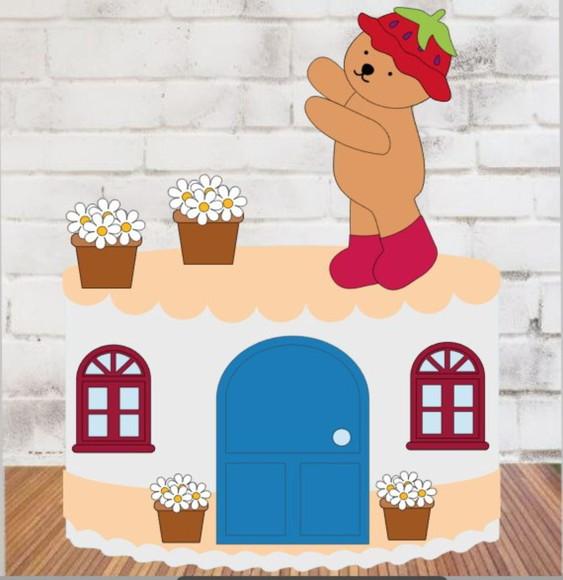 Topo de Bolo Bobbie Goods Casinha