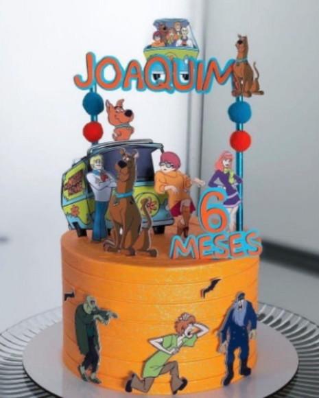 Topo de Bolo Scooby Doo Luxo