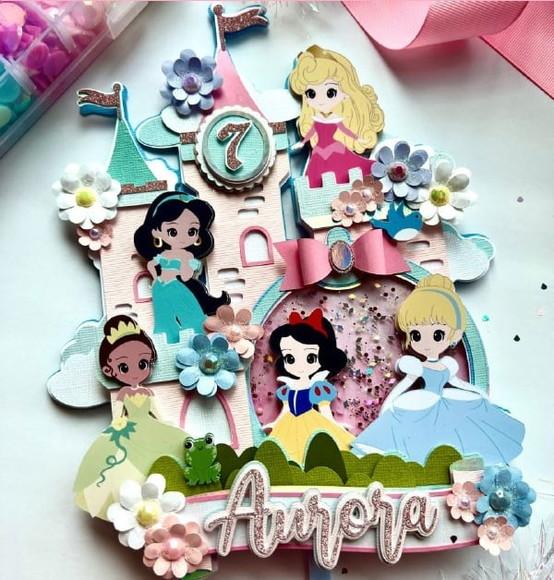 Cake Topper Princesas 2024