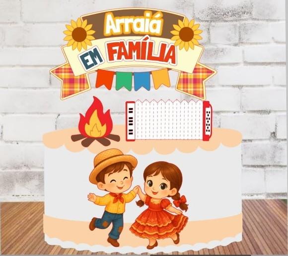 Topper Arraia em Familia Luxo