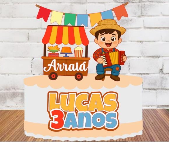 Topper Arraia Menino Luxo