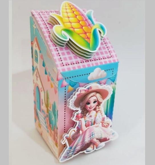 Caixa Inclinada Barbie Junina