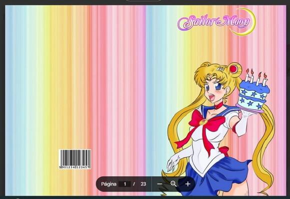 Revista de Colorir Sailor Moon em pdf