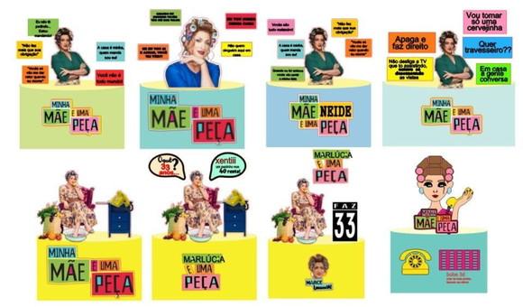 Kit Topos Minha Mãe É Uma Peça