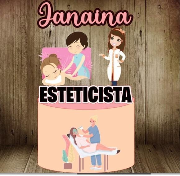 Topo de Bolo Esteticista