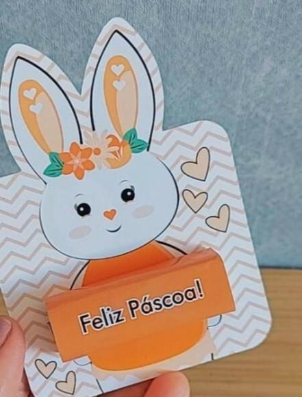 Card Bis Páscoa Coelhinha pdf e Png