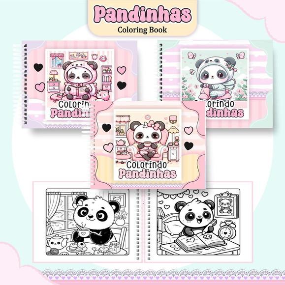 Colorindo com as Pandinhas em pdf