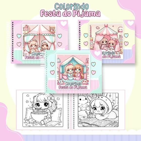 Colorindo Festa do Pijama em pdf