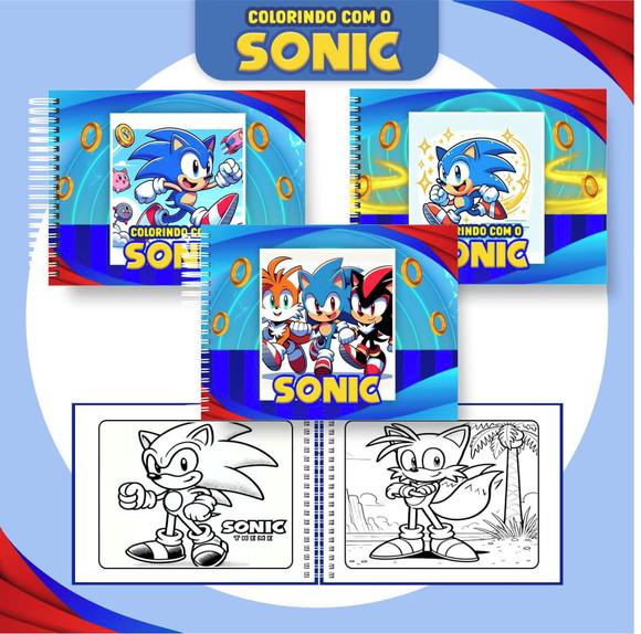 Colorindo com o Sonic em pdf