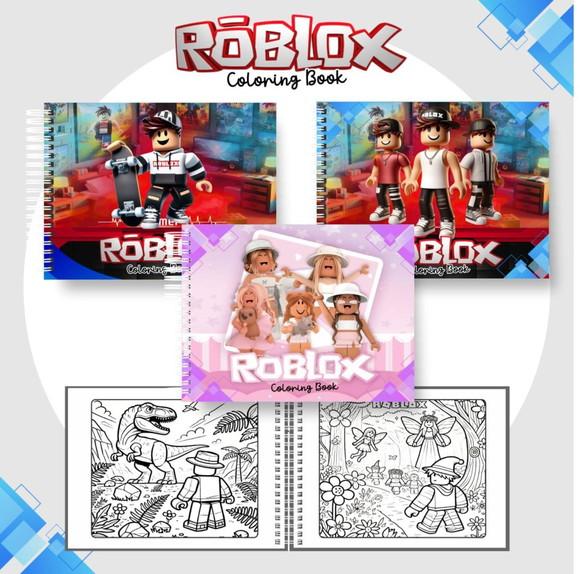 Colorindo com a Roblox em pdf