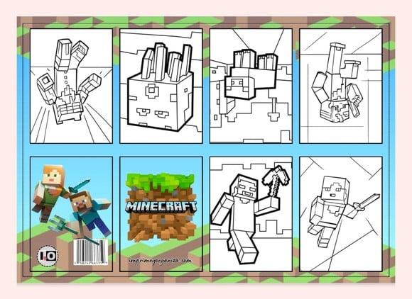 Mini Livro Minecraft em pdf