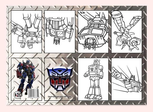 Mini Livro Transformers em pdf