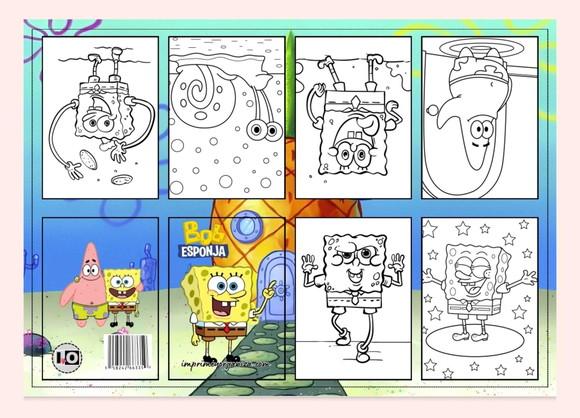 Mini Livro Bob Esponja em pdf