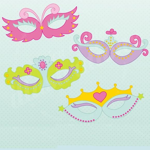 Mascaras Princesas Carnaval em Png