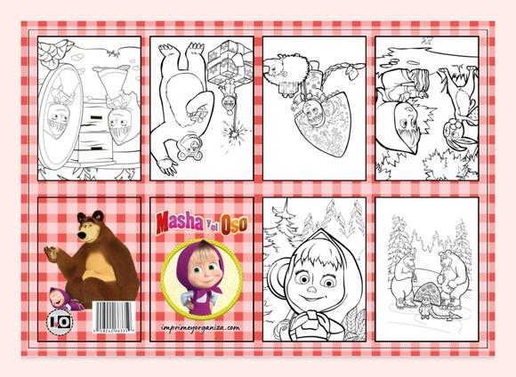 Mini Livro Menina e Urso em pdf