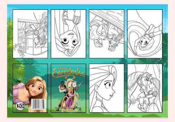 Mini Livro Rapunzel em pdf
