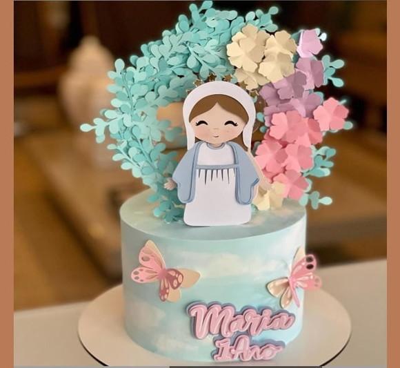 Topo Nossa Senhora Cute em Camada