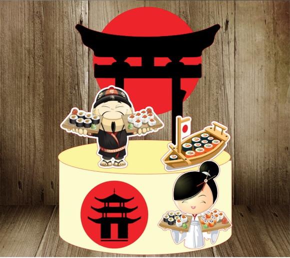 Topo Japonês ou Japonesa Sushi