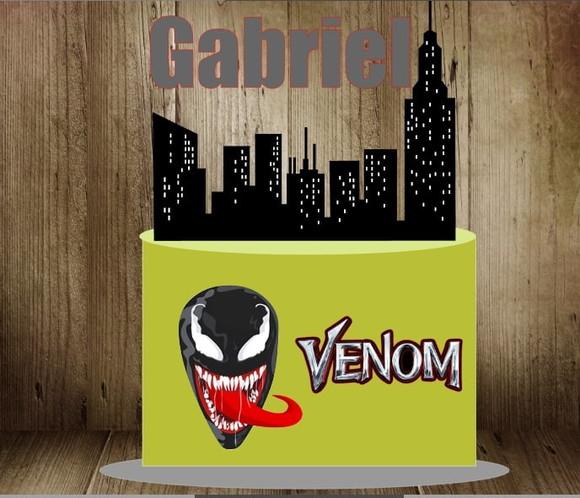 Topo de Bolo Venom