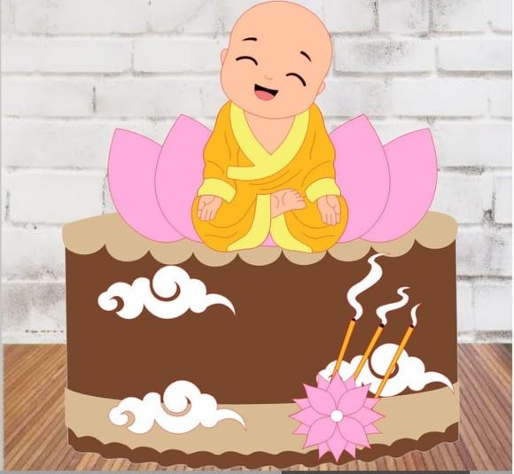 Topo de Bolo Buda Baby