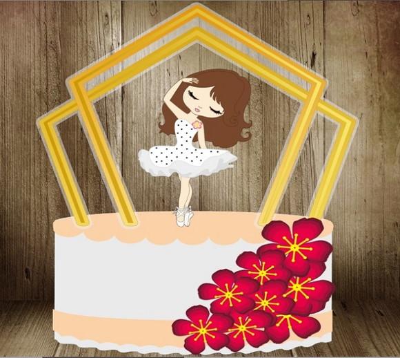 Topo Minha Bailarina Floral