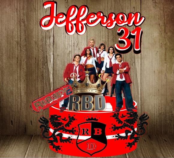 Topo de Bolo Rbd-rebelde