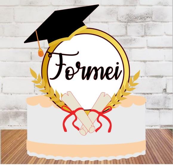 Topo de Bolo Formei