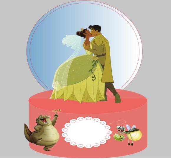 Topo Beijo Princesa Tiana