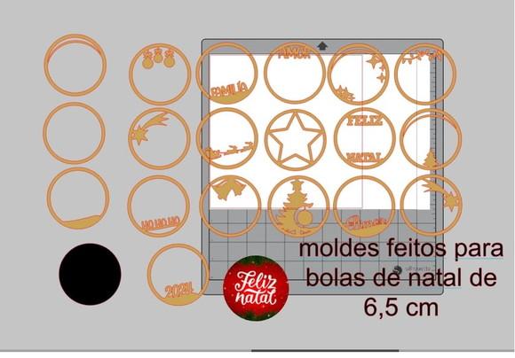 Vários Aros Bolinhas Natalina
