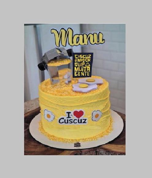 Topo Eu Amo Cuscuz 3d
