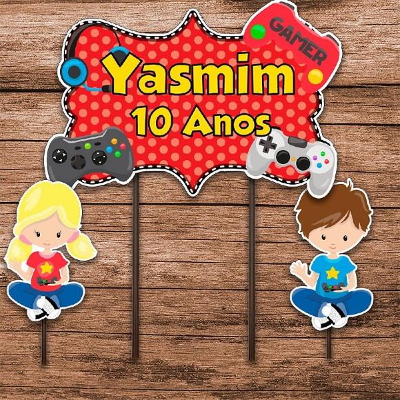 Topo Gamers Menino e Menina