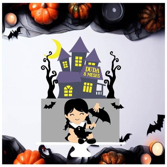 Topo Wandinha Sentada Halloween