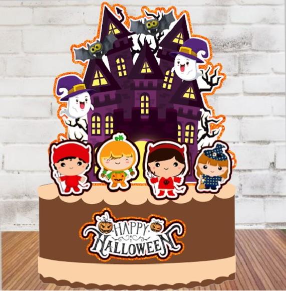 Topo Castelo Happy Halloween