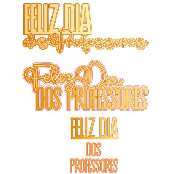 Tp Feliz Dia dos Professores Dourado