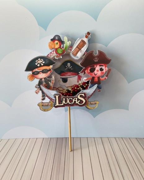 Topo de Bolo Pirata l