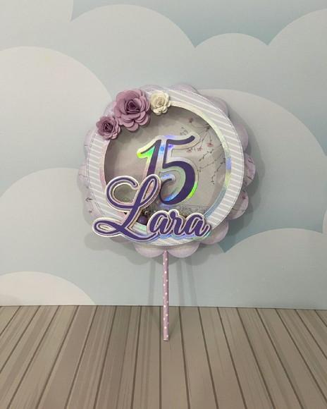 Topo 15 Anos Lilás e Branco